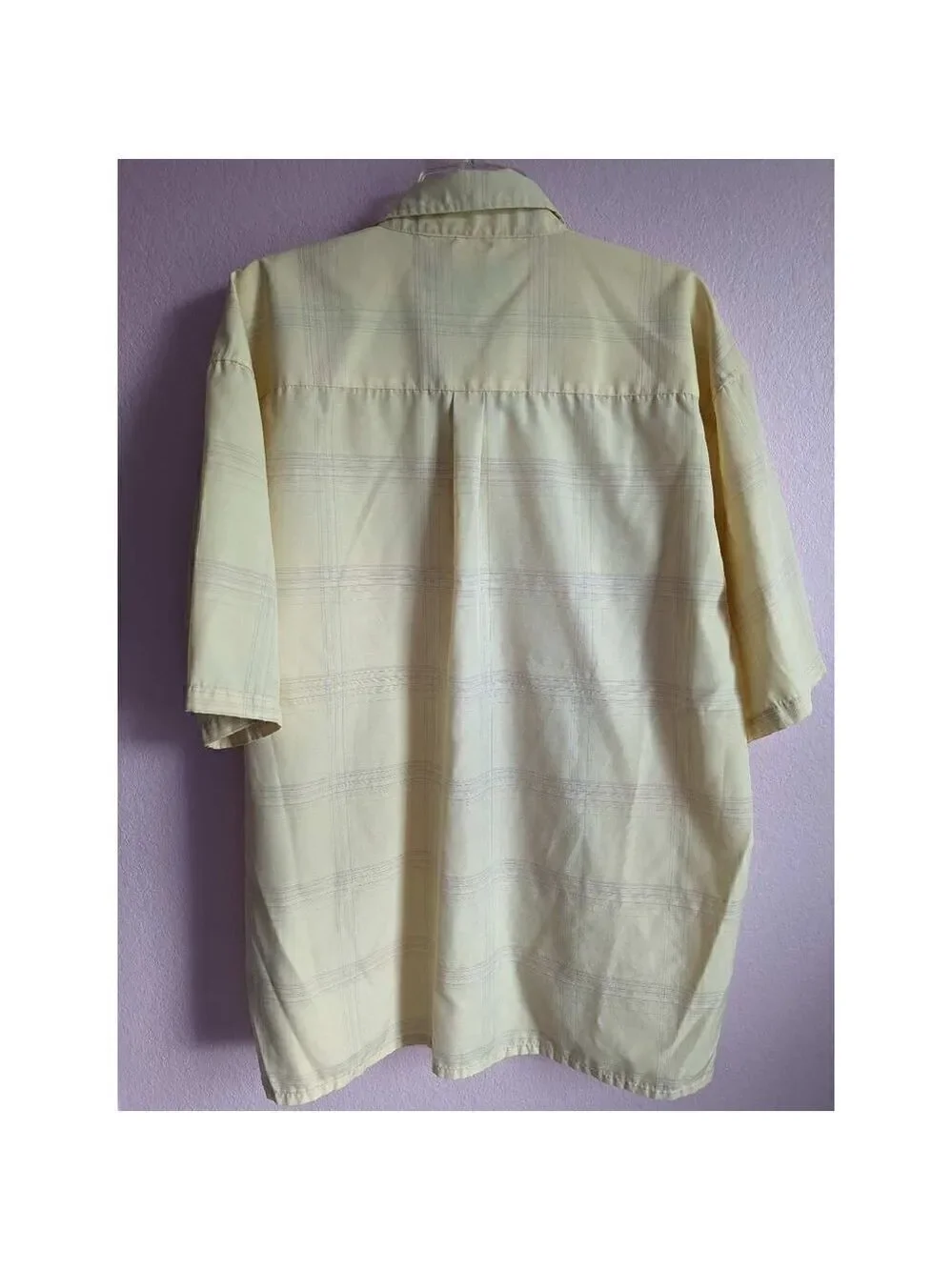 F.U.S.A.I. Jean Co. 2XL yellow short sleeve shirt.